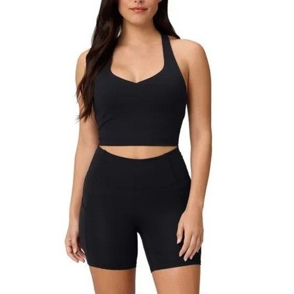 Fabletics Women's XL Oasis Pureluxe Bike Short Black NWT